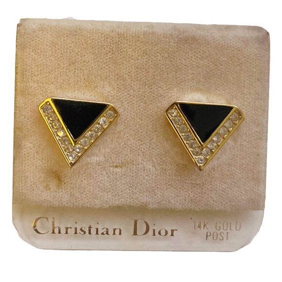 Vintage Christian Dior Earrings - Picture 1 of 6
